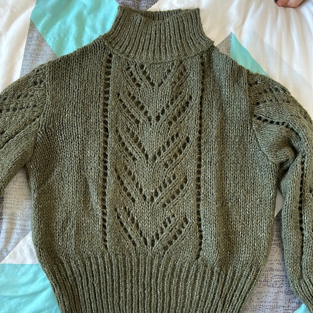 Knit turtleneck sweater